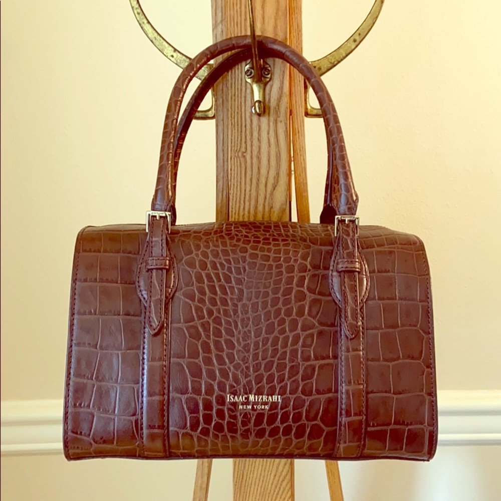 Isaac Mizrahi New York Croc-Embossed handbag